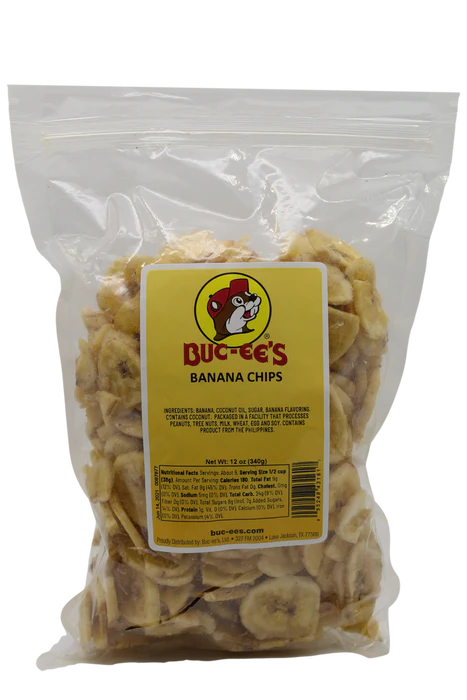 Buc-ee's Banana Chips - Sweetened Dried